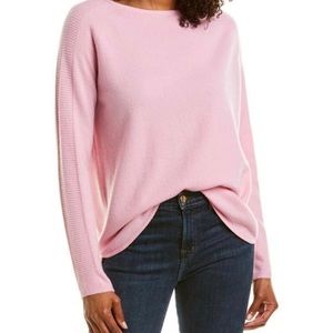 J.McLaughlin Reagh Cashmere Sweater Light Pink Lg